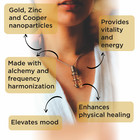    ormus-gold Atlante Pendant   biomagnetic Device Composed Of Gold Nanoparticles    