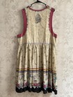 Vtg Daisy Kingdom Dress Womens Sz Xl Jumper Midi Sewing Seamstress 90s Country