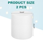 Round Foam Cake Dummy  6 x 8  White Fake Cake Circles Dummies  2pcs