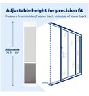 Petsafe Sliding Glass Pet Door For Large Dogs To 100 Lbs   77-81 In - Open Box