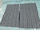 2 Pottery Barn Teen Emily Meritt Black White Striped Standard Size  Pillow Cases
