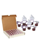 30 Sets  Prefilled Communion Cups   Wafer With Juice   Wafer On Top - Grape Ju