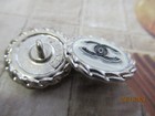 Chanel  2 Off White Black Color Cc   Silver Tone 20mm Buttons This Is For 2
