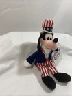 The Disney Store Uncle Sam Goofy 9 Inch Mini Bean Bag Plush Stuffed Animal Toy
