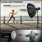 Godox Ad600bm Ii Bowens Mount 600ws Led Video Light Outdoor Studio Flash Updated