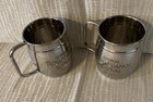 Two Georgia Renaissance Festival 2020 Collectable Metal Tankards Beer Mugs