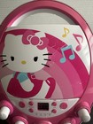 Hello Kitty 66209-wm Disco Party Cd Player Karaoke Machine Boombox No Mic