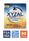  4 Pack  Xyzal Allergy 24hr 24 Hour Levocetirizine 5mg Antihistamine 90 Tablets