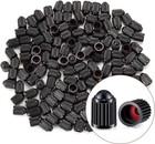 Kurami Tire Valve Stem Caps 200 Pcs black Plastic 200pcs Tire Valve Stem Caps