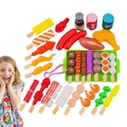 29pcs Kids Bbq Pretend Play Kitchen Food Toys Cooking Playset For Kids Set 