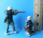 2 King   Country 60mm Painted Metal Wwii German Waffen Ss Toy Soldiers Ws086