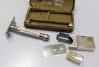Gillette Serial  e604487 1918 Us Army Wwi Military Khaki De Safety Razor Set