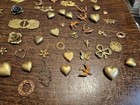 Lot Of 50 Mixed Parts Pcs France Vintage 60s Brass Stampings Findings Jewelry 7