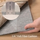 5x7 Foot Non Slip Rug Pad Thick Felt Cushion Carpet Padding Hardwood Floor