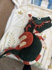 Vtg Melissa   Doug 24  Dragon Puppet Green Gold Accents Full Body Plush Toy 
