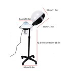 Salon Spa Hair Steamer Rolling Stand Hooded Hair Coloring Perming Ujdd