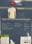 Hanes Premium Classic Fit Tagless Tshirt Men s Large 5-pack White Moisture Wick