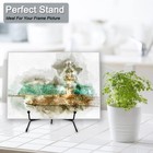 6 Pack 3 Sizes Iron Display Stand  Black Wire Iron Easel Plate Holder Dish St   