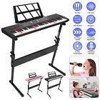 61 Keys Electric Piano Music Keyboard With Stand   Light Up Keys Microphone
