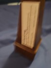 Vintage  Modern Wood Pin Leg 5 25  Coffee Table
