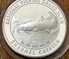 North American Fishing Club Channel Catfish  999  Silver One Troy Ounce Coin