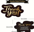 200 Count Professional Thank You Cards- Small Business Packaging Supplies