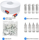 Bnc Cable 200ft 4 Pack Bnc Video Power Cable security Camera Cable For Cctv Came