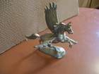 Vintage Brass Pegasus Flying Horse Figurine - Heavy