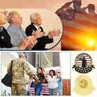 Gold Plated Military Enamel Pins  American Veteran Lapel Pins