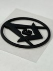Free And Accepted Masons Cut-out Car Emblem- Durable Matte Black Abs Plastic