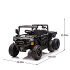 24v 440w Kids Ride On Dump Truck Utv Toy Car 4wd 6-wheels Parent Control Music