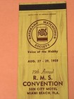 Vintage Matchbook Cover Rathkamp Matchcover Society 19thaniv Miami Beach fl  Gmg