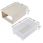Cand 12 Quart Stackable Plastic Drawers  Plastic Compact Stacking Storage Unit