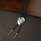 Western Bolo Tie Cowboy Turquoise Style Silver Tone Necktie Rodeo Men Women
