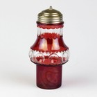Adams Xlcr Ruby Perserves Caster Bottle  Antique Eapg Glass C1891  Kings Crown