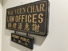 Law Office Antique Sign  Hand Lettered In 1925  Chinatown  Honolulu  Hawaii