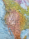 Vintage Replogle World Ocean Series 12  Globe   Raised Embossed Relief   Nice 