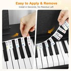 Leieiluk Premium Silicone Piano Keyboard Note Full Size  Rainbow Colors