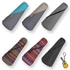 Linen Cylindrical Ukulele Case 10mm Sponge 21 23 In Soprano concert Black