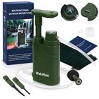 Portable Survival Water Purifier Pump Camping Gear Filtration Water Purifier New
