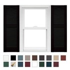 1 Pair Of Mid America Open Louver Vinyl Shutters 12 Inches