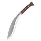 Condor King Kukri Machete Large Carbon Steel Blade Leather Sheath Walnut Handle