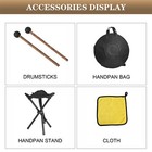 Hand Pan Drum 18 Inch 9 Notes D Minor Steel Hand Drum With Soft Hand Pan Bag New