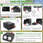 Automatic Bubble Machine Upgrade Bubble Blower W 2 Fans  Portable Bubble Maker