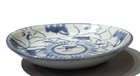 Antique 19thc Chinese Blue   White Porcelain Dish 