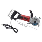 110v Electric Wall Chaser Groove Steel Concrete Cutting Slotting Machine 2800w