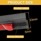 4m X 23mm Universal Car Z Shape Rubber Weather Waterproof Strip Seal Edge Protec