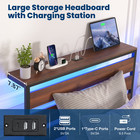Twin Size Bed Frame Charging Led Toddler Kid Girl Boy Bedroom Cama Para Ni  a