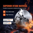 Uimoso 10   3-jaw Self-centering Lathe Chuck For Grinding And Drilling