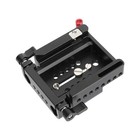 Camvate Arri-standard Qr Baseplate With 15mm Rod Mount Fr Bottom Dovetail Plate